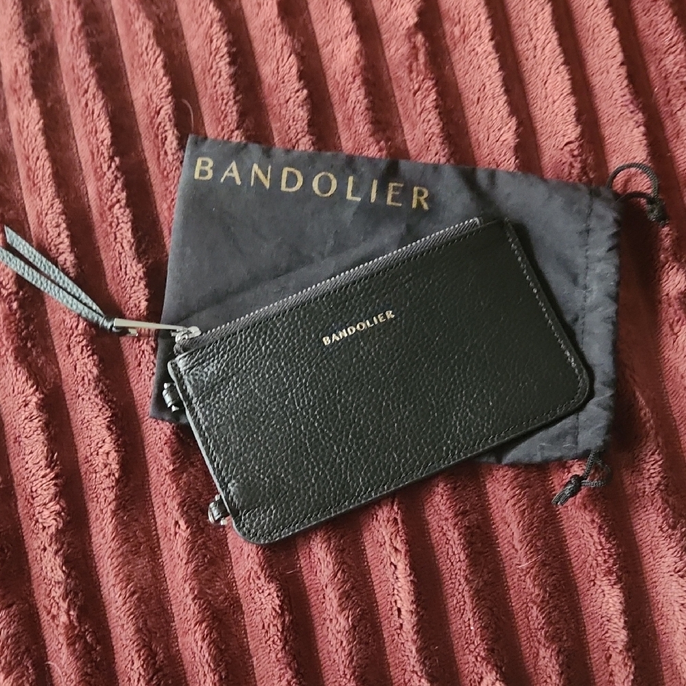 Bandolier Black Wristlet Clutch